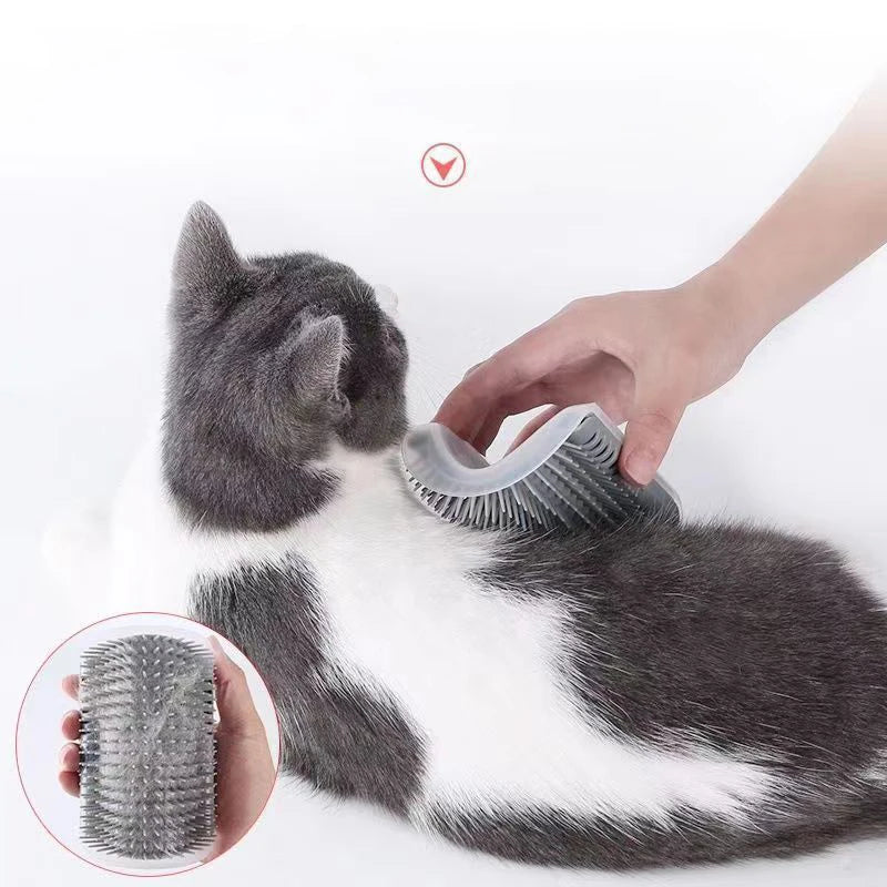 Cat scratcher pet corner hair remover floating hair brush massage scratching artifact cat scratching board toy supplies