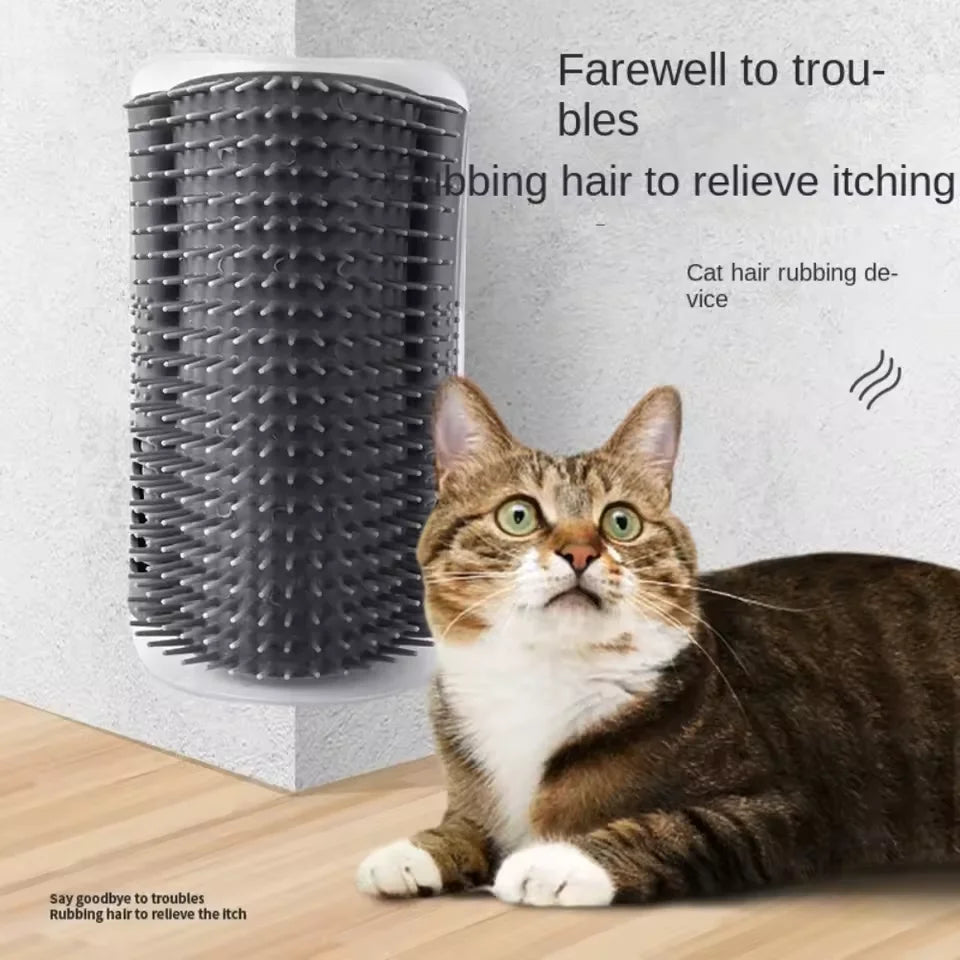 Cat scratcher pet corner hair remover floating hair brush massage scratching artifact cat scratching board toy supplies