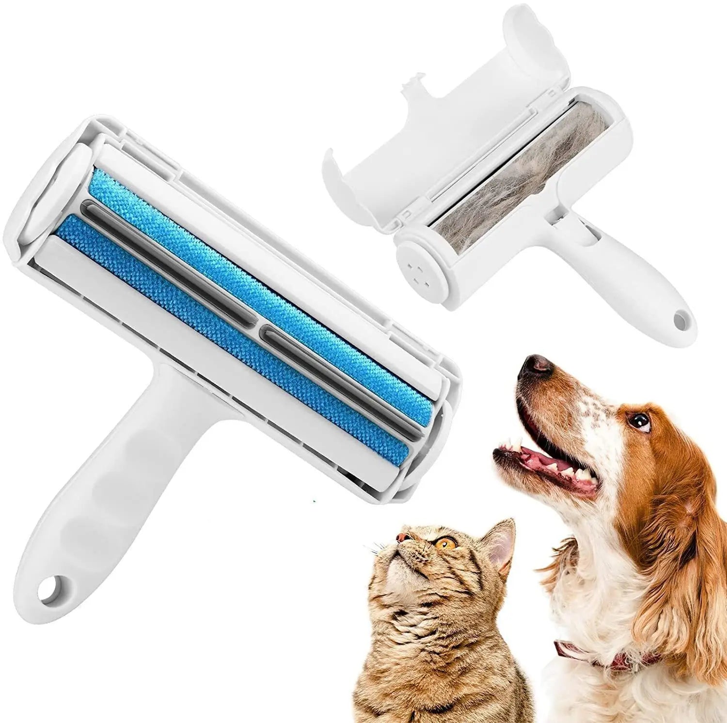 Pet Grooming Brush Easy To Clean Reusable Self-cleaning Pet Hair Remover Lint Roller
