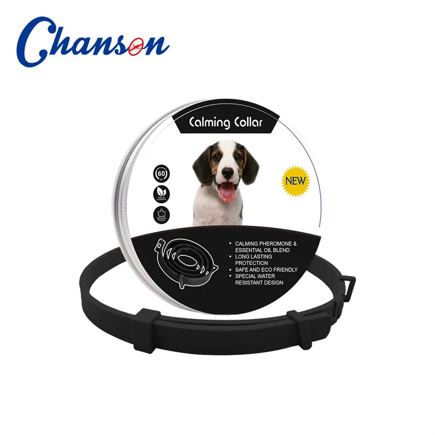 Pet Calming Collar For Cats Dogs Adjustable Anxiety Pheromone Reducing Pet Collar Lasting Natural Calm Relax Soothing Collars