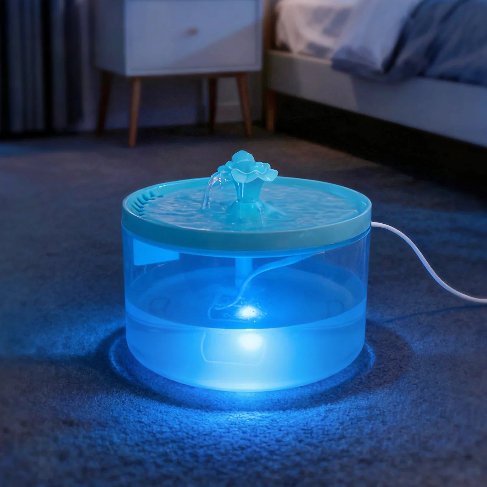 Cat Water Fountain, 1.8L/60.87oz, Pet Drinking Fountain, Fresh Drinking Water, USB Powered - Gift for Cats and Small Dogs