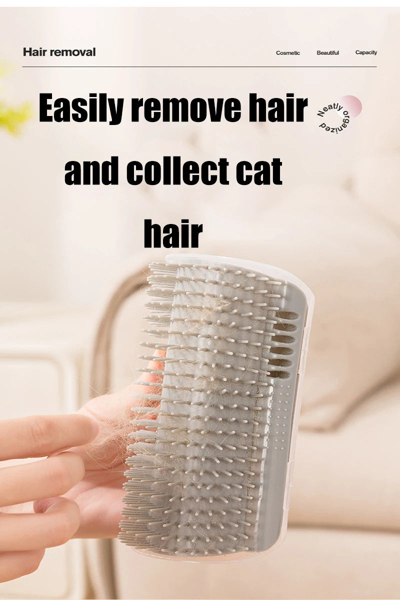 Cat scratcher pet corner hair remover floating hair brush massage scratching artifact cat scratching board toy supplies