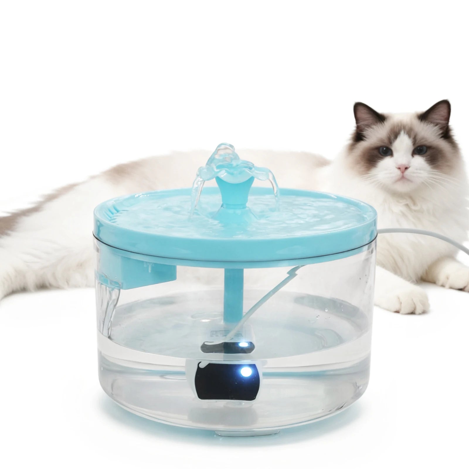 Cat Water Fountain, 1.8L/60.87oz, Pet Drinking Fountain, Fresh Drinking Water, USB Powered - Gift for Cats and Small Dogs