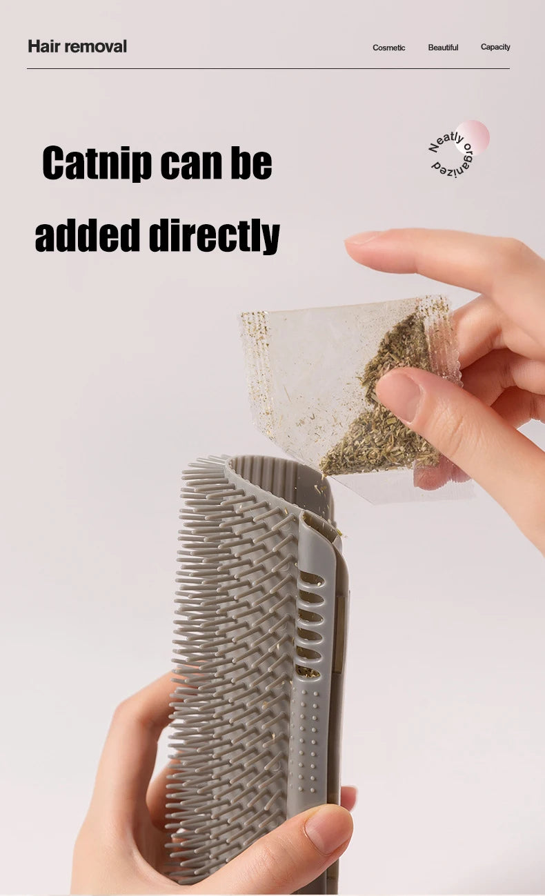 Cat scratcher pet corner hair remover floating hair brush massage scratching artifact cat scratching board toy supplies